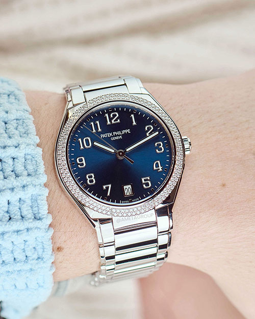 Patek Philippe Twenty~4, Stainless Steel, Blue Arabic Numeral Dial, 36 mm