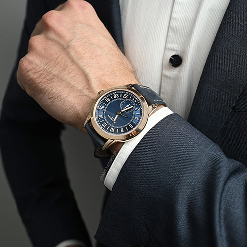 Patek Philippe Calatrava, Travel Time Complication, 18K Rose Gold, Blue Dial