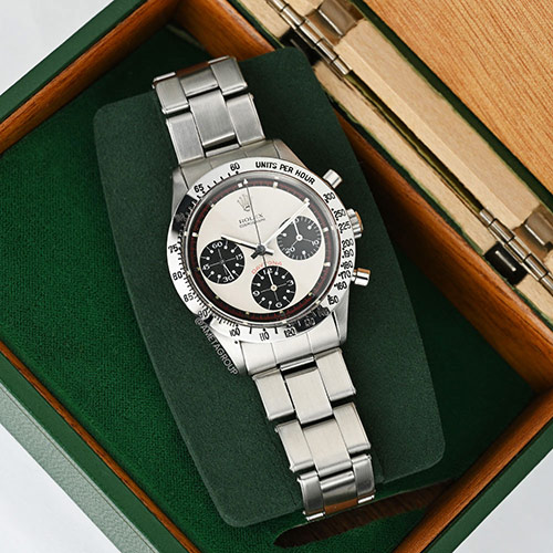 Vintage “Paul Newman” Rolex Daytona, Stainless Steel, White Dial, Oyster Steel Bracelet