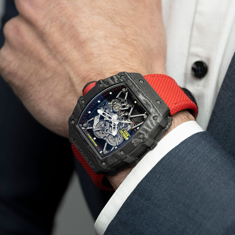 Richard Mille RM 35-01 “Rafael Nadal,” Black Carbon, Skeleton Dial, 42 mm Richard Mille RM 35-01 “Rafael Nadal,” Black Carbon, Skeleton Dial, 42 mm