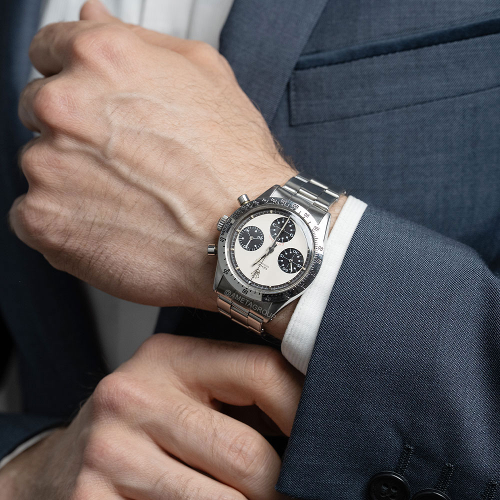 Rolex Daytona Vintage “Paul Newman,” Stainless Steel, Exotic White Dial, 37 mm