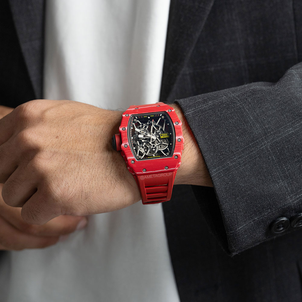 Richard Mille RM 35-02 Rafael Nadal, Red TPT Transparent Dial, 50 mm