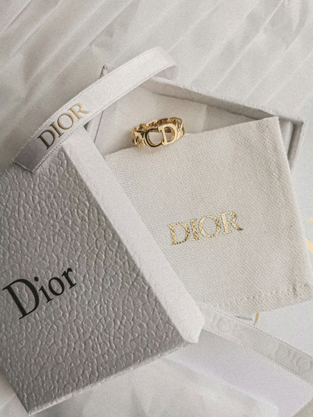 Christian Dior ring with original box